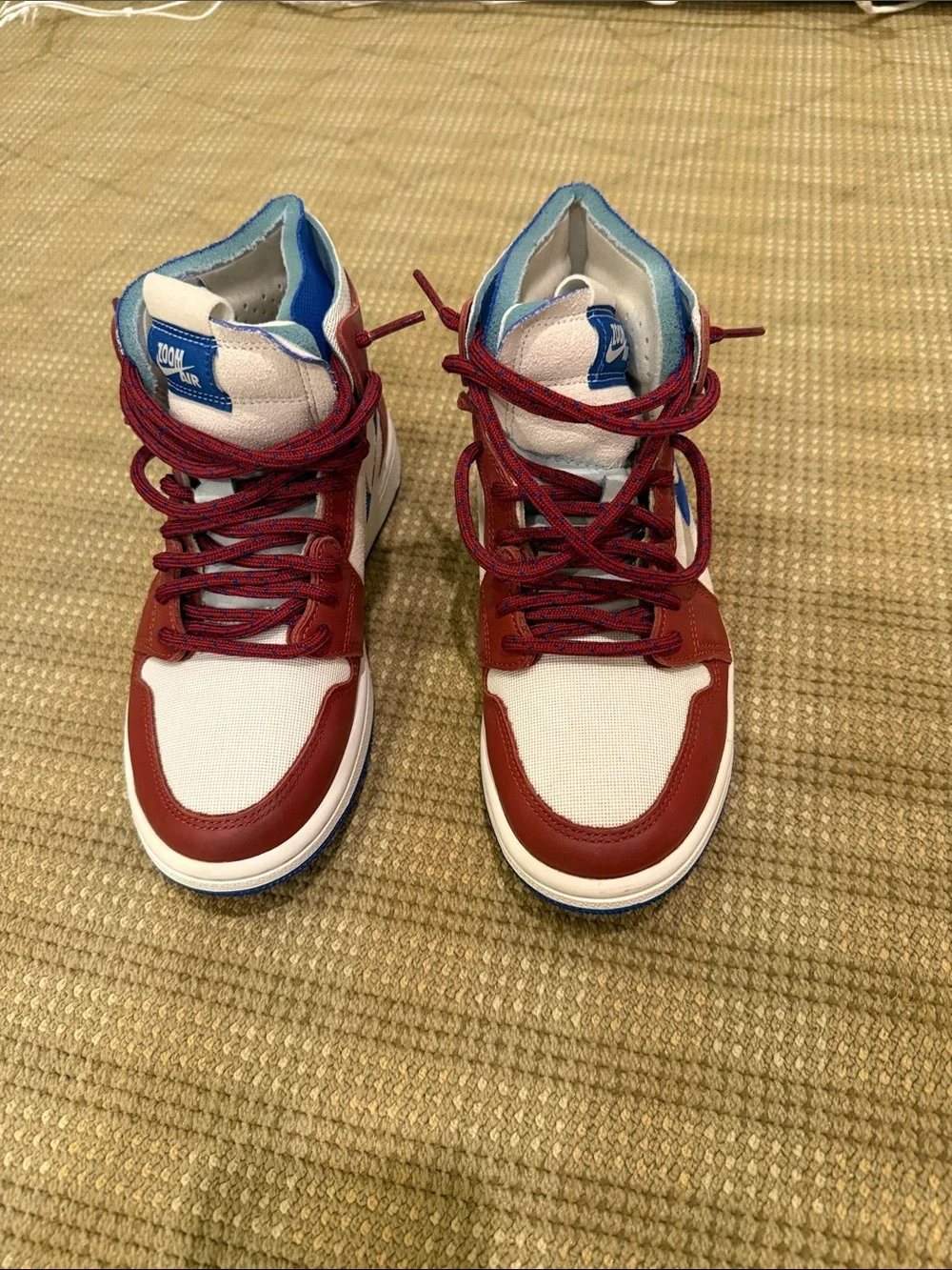 Nike Kids High-Top Sneakers in Red, White & Blue